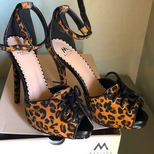 Leopard “Sable” Madison by Shoedazzle heels, size 6.5